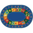 thumbnail image 2 of Carpets for Kids Bilingual Early Learning Oval Rug - 113" Length x 81" Width - Oval, 2 of 2