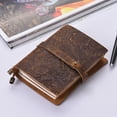 thumbnail image 3 of FlyFlise Leather Vintage Embossed Pattern Travel Journal Notebook Lined Blank, 3 of 8