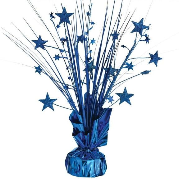 Royal Blue Spray Stars 12-inch Centerpiece
