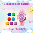 thumbnail image 3 of Reloj Digital Y Pulseras Ben Nevis Deportivo Resistente Al Agua Para Niño Y Niña Con Despertador, Temporizador, Luces Que Cambian De Color,correa Unicornio Rosa, 3 of 7