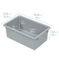 thumbnail image 2 of ECR4Kids Cubby Storage Plastic Bin with Lids, Multipurpose Organization, Contemporary, 10-Piece, 2 of 9