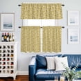 thumbnail image 2 of Yelllow Floral Kitchen Curtains Sets for Windows 24 Inch Length, Vintage Rustic Plants Flowers Spring Rod Pocket Window Treatments Tier Curtains and Valances Set for Bedroom/Bathroom, 2 of 8