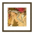 thumbnail image 1 of Mucha Salon des Cent Art Nouveau 8X8 Inch Square Wooden Framed Wall Art Print Picture with Mount, 1 of 4