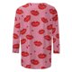 thumbnail image 4 of Camisetas Casuales de las Mujeres 3/4 Manga Cuello Redondo Impreso Blusa Imitación Estante Tela, Camiseta de Moda Superior para el Hogar Diario Y Desgaste Casual Todo el Año, 4 of 9