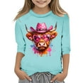thumbnail image 1 of TZEWGL T-Shirts pour Nouveau-Né Imprimé Col Rond Manches Courtes Courtes Raccourcies Blouse pour Bébé Taille 13-14T, 1 of 4
