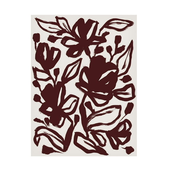 Trademark Fine Art June Erica Vess  Oxide Floral II Canvas Wall Art