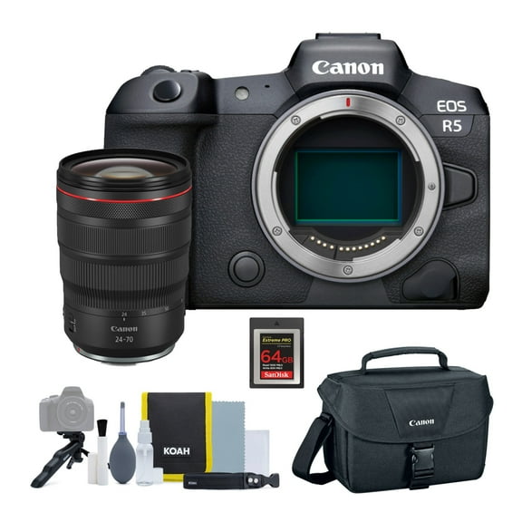 Canon EOS R5 Mirrorless Digital Camera with RF 24-70mm f/2.8L IS USM Lens Bundle