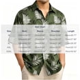 thumbnail image 2 of Mens Summer Beach Printed Shirts Short Sleeve Button Down Casual Loose Fitted Lighweight Vacation Lapel Collar Tops (M, Multicolor), 2 of 4