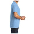 thumbnail image 3 of Men's Core Blend Cotton/Polyester Pocket Tee Light Blue 6X-Large, 3 of 4