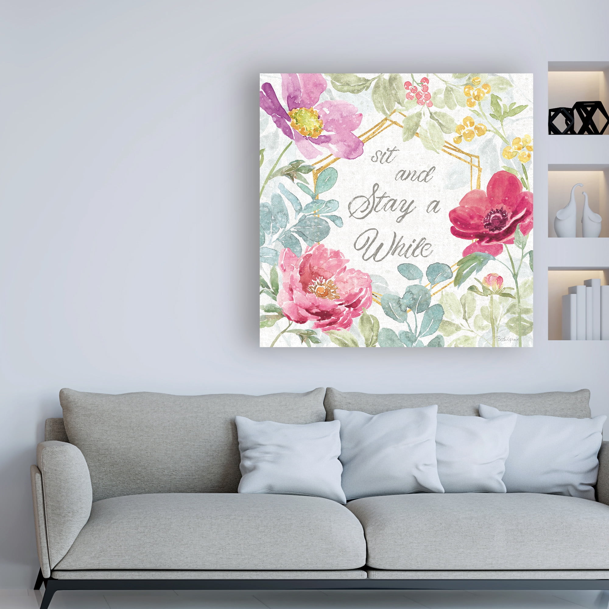 Trademark Fine Art 'Springtime Bloom VII' Canvas Art by Beth Grove