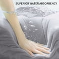thumbnail image 4 of Jessy Home 4 Pack Oversized Bath Sheet Towels 700 GSM Ultra Soft Light Gray Bath Towel Set, 4 of 8