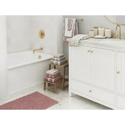 Beautiful by Drew Barrymore 6-Piece Dot Bath Towel Set, Soft 100% Cotton, Off White