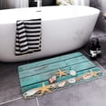 thumbnail image 3 of Bath Mats for Bathroom, Bathroom Mats Rugs No Silp, Blue Beach Washable Cover Floor Rug Carpets Floor Mat Bathroom Decorations 20x32 Inches, 3 of 9