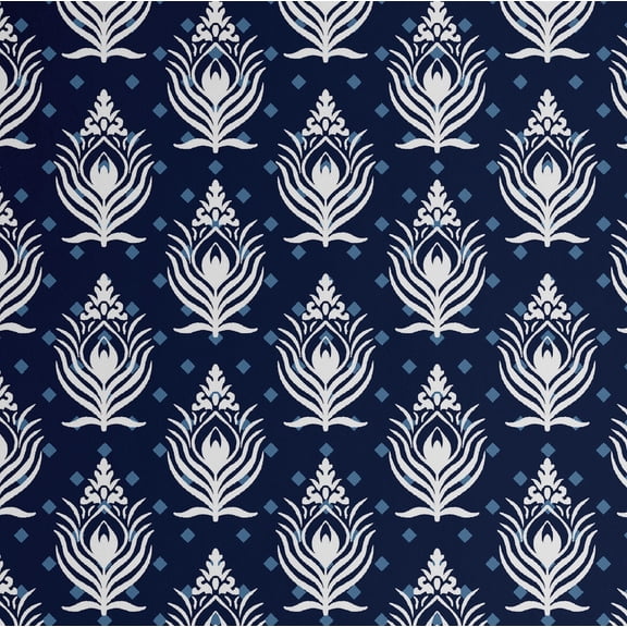 S4Sassy Peel and Stick Wall Covering, Urban Chic Peacock Feather Print Removable Vinyl - Modern Walls Mural, Blue Instant Wall Makeover Wallpaper for Bedroom, Bathroom, Closet Interior -25"x120"