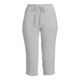 thumbnail image 3 of RealSize Women's French Terry Cloth Capri Pants with Pockets, XS-XXXL, 3 of 6