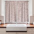 thumbnail image 2 of Ambesonne Abstract Kitchen Curtains, Weathered Flaking Wall, 55"x24", Pale Salmon Pale Grey, 2 of 3