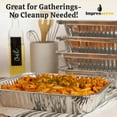 thumbnail image 6 of Impresserve Aluminum Foil Steam Table, Half Size Deep, 9x13 Pans (30 Pack), 6 of 10