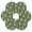 Gingerbread Christmas Theme Pattern, variant on 6 Pcs Drink Coasters with Holder 3.94in Woven Coasters for Drinks Delicate Christmas Ornaments Coaster Set for Protection Table