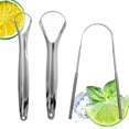 thumbnail image 4 of Raspador de lengua de acero inoxidable, limpiador de higiene Oral, grado quirúrgico, cepillo para eliminar el mal aliento, 4 of 4