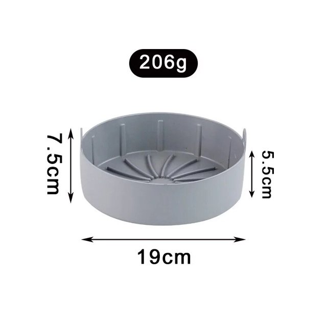 Cesta de silicona para freidora, molde de silicona para freidora de aire, fácil de limpiar, bandejas de horno para hornear, plato de Pizza, sartén para parrilla, accesorios para freidora de aire