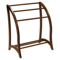 Wood Quilt Rack With 3 Rungs, Antique Walnut (94036)