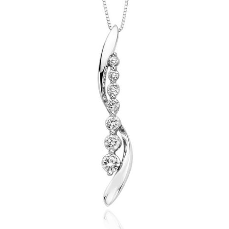 - 14K White Gold 1/2 ct. Diamond