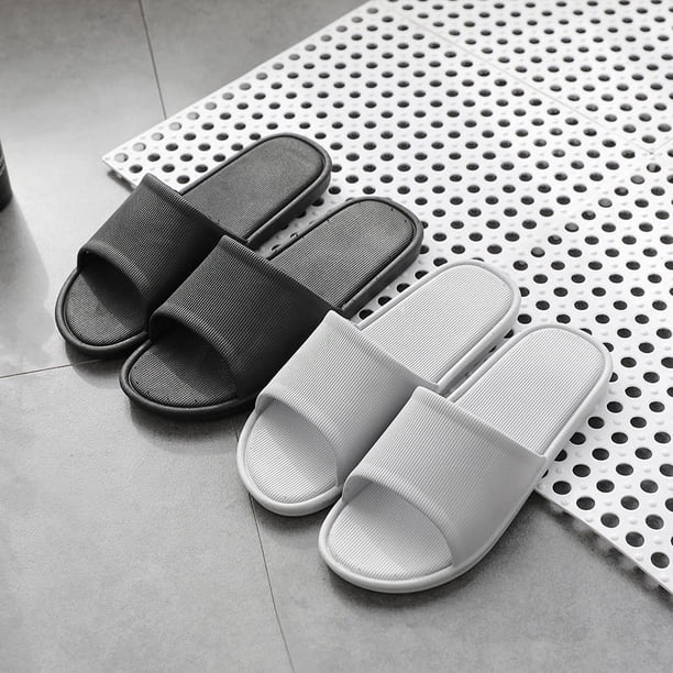 Zapatillas de baño para mujeres y hombres, sandalias de verano para el hogar, de fondo suave, antideslizantes, para parejas, para hombres y mujeres
