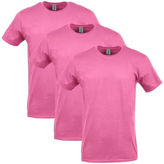 Gildan Mens Heavy Cotton T-Shirt
, S, Heliconia (Pack of 3) 3 Heliconia