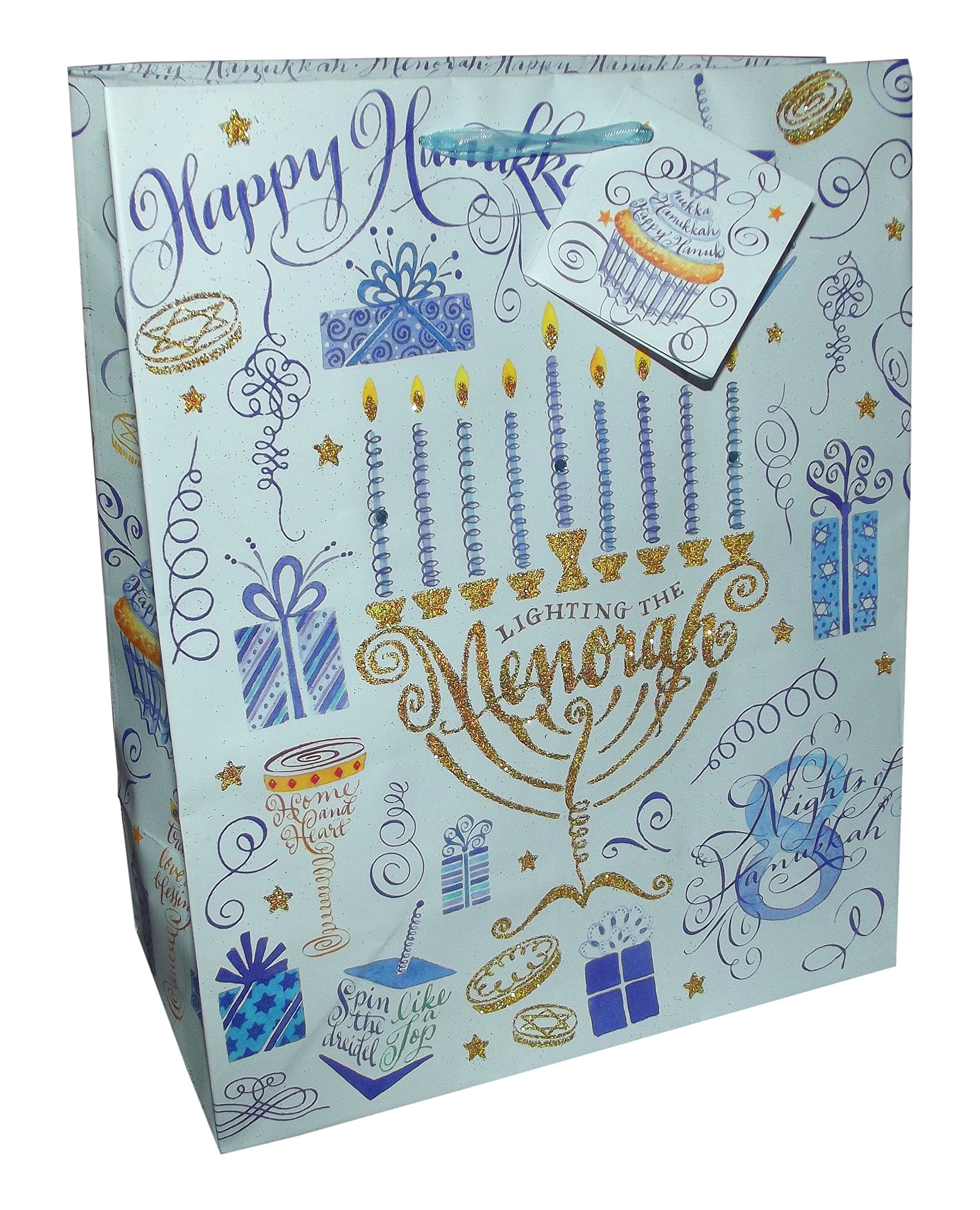 Decorative Bag Miniature Hanukkah Menorah 