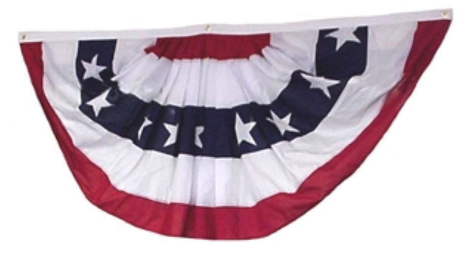 2 Pack Bunting Fan Flag Banner Grommets 5x3 Details about    3x5 USA American America U.S 