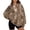 Brown, variant on Womens Camo Sweatshirts Oversized Maple Leaf Pullover Casual Long Sleeve Tops Fall Fashion Outfits Clothes