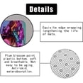 thumbnail image 6 of 4PCS African American Black Girl Shower Curtain Sets with Rugs, Waterproof Fabric Shower Curtain, Fantasy Galaxy Purple Butterfly Positive Inspirational Quotes Afro Black Woman Bathroom Decor, 6 of 7