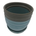 thumbnail image 3 of Sylvan Ceramic Planter with Attached Saucer - Cornflower - 5.5" x 5.5", 3 of 4