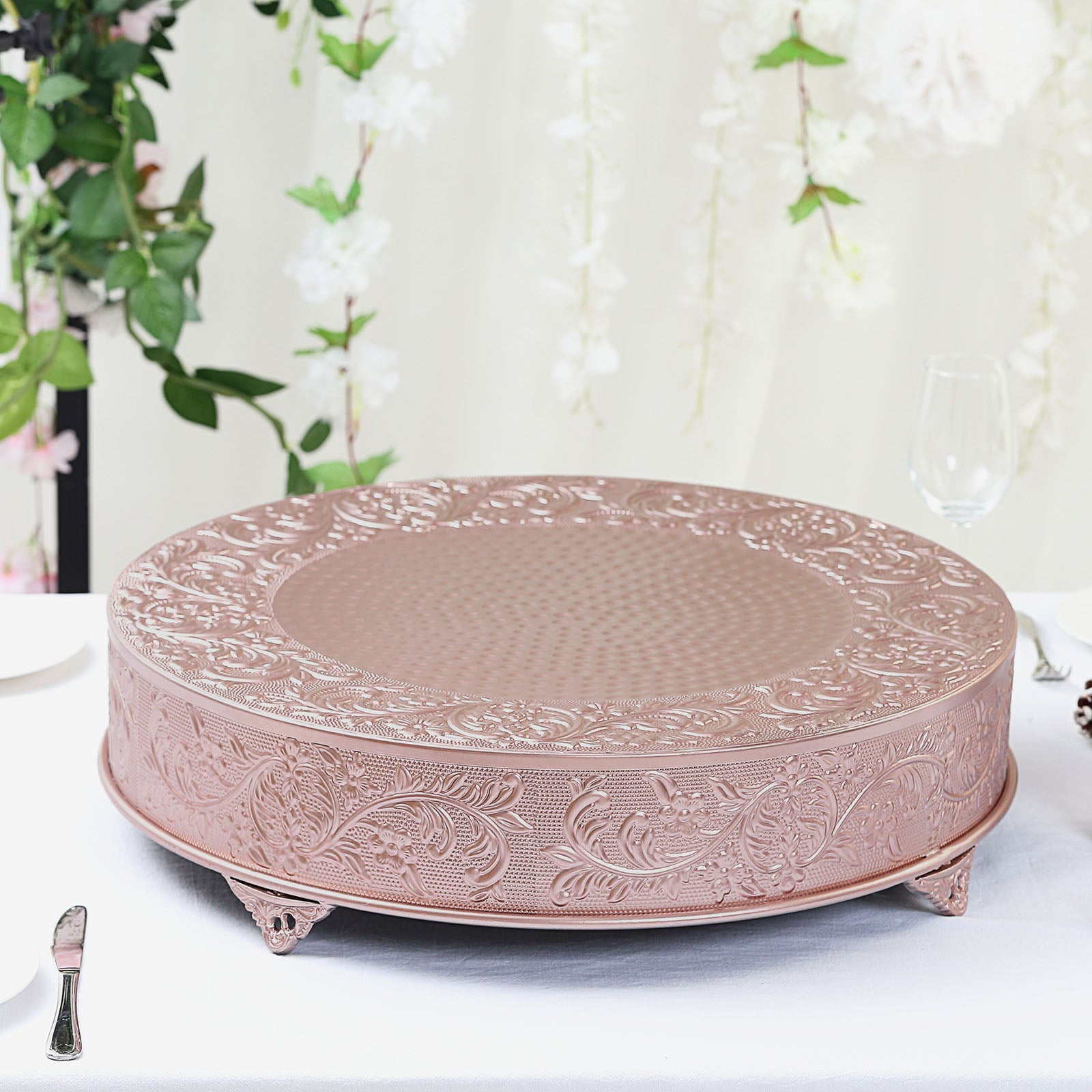 22 Gold Ornate Cake Stand  Professional Party Rentals