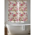 thumbnail image 5 of Pink Spring Floral Sheer Curtains 72 Inch Length 2 Panels Set, Vintage Summer Botanical Voile Window Treatment Rod Pocket Curtains Sheers Drapes for Bedroom/Living Room/Kitchen 52"x72"x2, 5 of 7