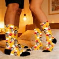 thumbnail image 5 of gcong Custom Face Socks, Personalized Socks with Photo Custom Socks with Faces, Unisex Funny Crew Sock Valentine's Gifts for Him Her, 5 of 7