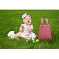 thumbnail image 2 of Easter Bunny Bag & Basket for Egg Hunts. Children's Tote Handbag Container with Bunny Ears Design, for Carrying Eggs, Candy, Gifts at Easter Party. (Bunny Ear Jute Tote Random colors 4 pk), 2 of 10