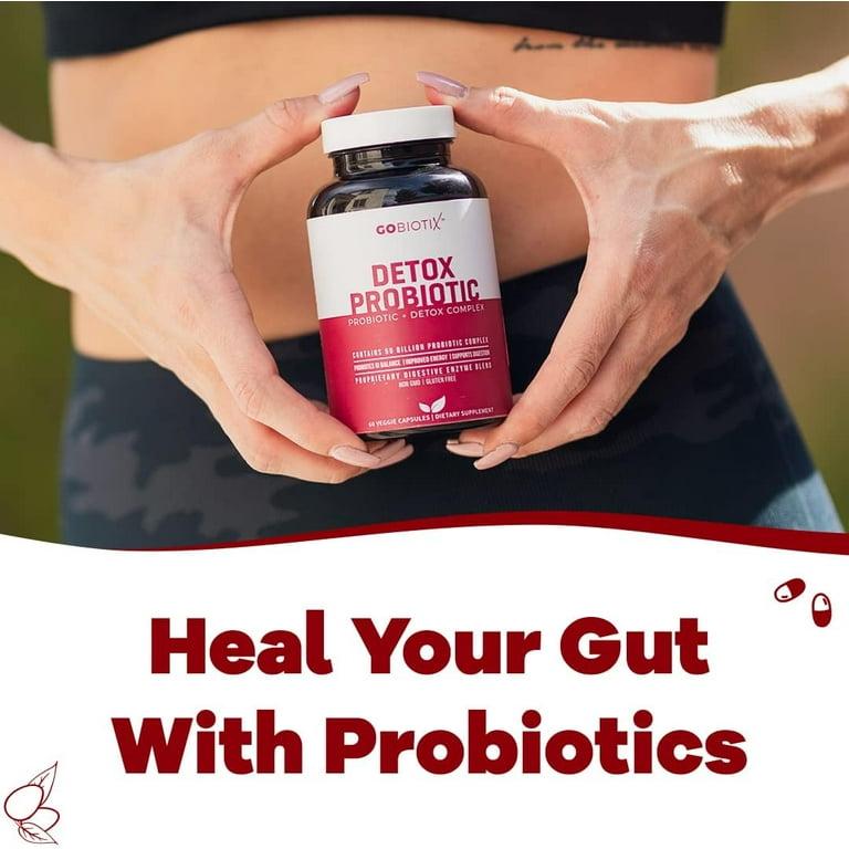 GoBiotix Detox Probiotic with Digestive Enzymes, Supports Gut and