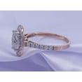 thumbnail image 3 of Oval & Round Shape IGI Certified Lab Grown Diamond Halo Engagement Wedding Ring For Women In 14K Solid Rose Gold Jewelry (1.70 Cttw) Ring Size - 5, 3 of 7