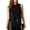Black, variant on Women's New Solid Color Crew Neck Pullover Sequin Fringe Casual Top Spring Tops for Women Red L