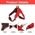 thumbnail image 2 of MASBRILL No Pull Dog Harness, Mesh Breathable Padded Dog Vest Harness Step-in No Choke Adjustable Dog Harness for Small Medium Large Dogs - Red M, 2 of 7