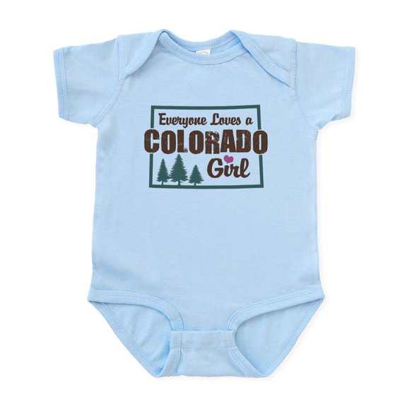 CafePress - Colorado Girl Infant Bodysuit - Baby Light Bodysuit, Size Newborn - 24 Months