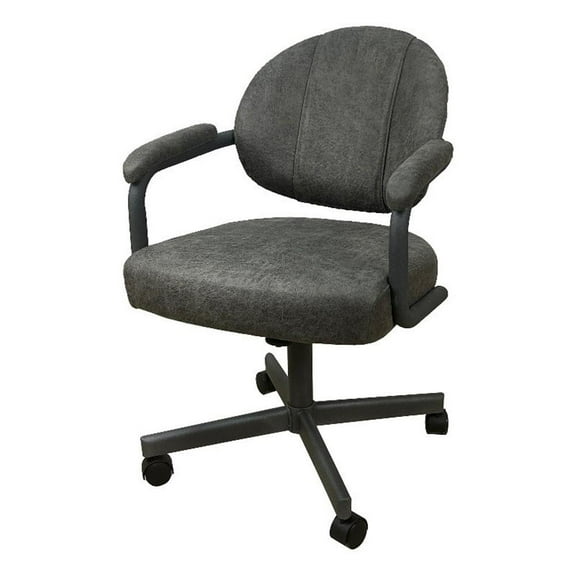 Swivel Metal Caster Dining Chair M-70 - Northwest Elk - Grey