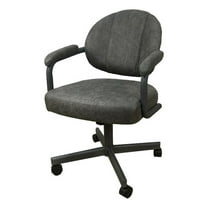 Swivel Metal Caster Dining Chair M-70 - Northwest Elk - Grey