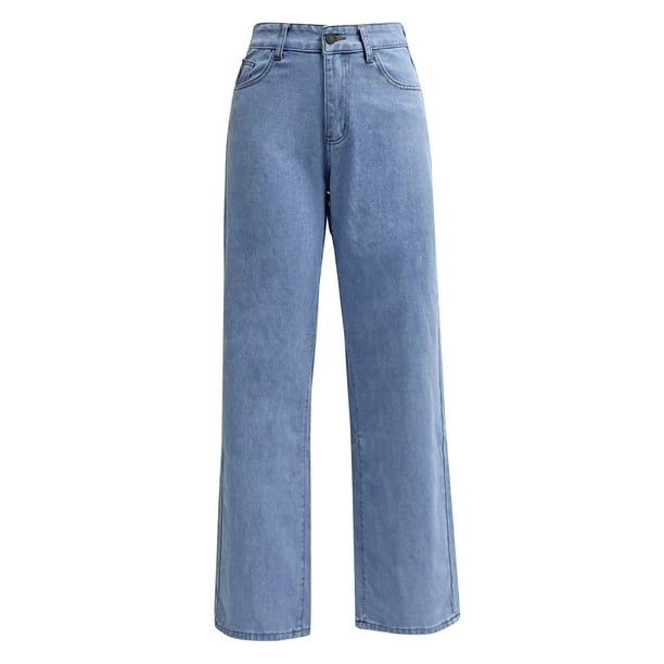 HAOTAGS Women Wide Leg Jeans High Waist Jeans Loose
