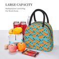 thumbnail image 5 of Balery Hot Dog 5 Pattern Lunch Bag Women, Lunch Box, Lunch Bag, Small Leakproof Lunch Tote Large Capacity Reusable Insulated Cooler Lunch Container-One Size, 5 of 6
