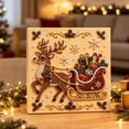 thumbnail image 3 of syligr Reindeer & Gift Christmas Diamond Art for Adults, Vintage Christmas Pearl Art Kits, DIY Pearl Diamond Kit, Winter Bead Crafts Ornament, Xmas Party Decorations for Mantel, Unique Gift/Favors, 3 of 8