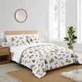 thumbnail image 5 of Sweet Jojo Designs Watercolor Woodland Forest Animals Green Brown White Full/Queen Bed Comforter 3 Piece Bedding Set - 3 Piece, 5 of 6