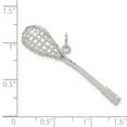 thumbnail image 2 of Sterling Silver Polished Lacrosse Pendant QC8853, 2 of 2