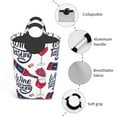 thumbnail image 4 of KLL Red Wine Glass Bottle Laundry Hamper,Large Canvas Fabric Lightweight Storage Basket Toy Organizer Dirty Clothes Collapsible Waterproof, 4 of 6